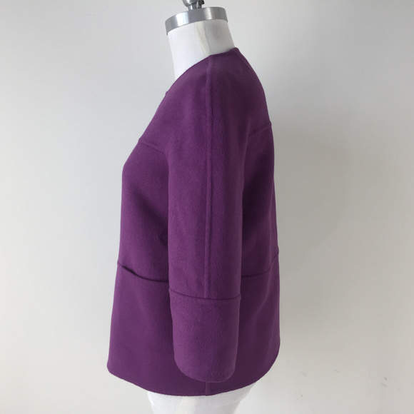 Michael Kors S 6 Purple Wool Blend Jacket Blazer - Picture 2 of 5